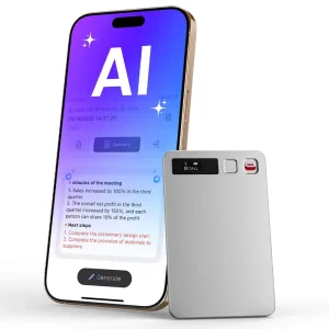 64Gb Chat GPT Note Taker Smart Digital Audio MP3 AI Voice Recorder For Meeting Transcribe Summary Mind Map