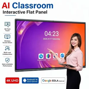 65 75 85 100 110 Inch AI Classroom Infrared Touch Screen Digital Whiteboard LCD Display Interactive Smart White Board