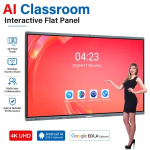 65 75 85 100 110 Inch AI Classroom Infrared Touch Screen Digital Whiteboard LCD Display Interactive Smart White Board