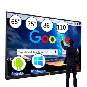 65/75/85/86/98/110 Inch LCD Display Smart Board Digital Whiteboard Educational Equipment Interactive Flat Panel