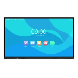 65 75 85 86 Inch 4K 40 Point Touch LCD Smart Interactive Whiteboard with Android & Windows OS 4800MP Camera Classroom Use