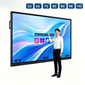 65 75 85 98 100Inch Finger Multi Touch 4K Screen Smart LCD Display Meeting Room Electronic Digital Interactive White Board 40