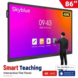 65 75 86 100 Inch LCD Digital Display Infrared AI Classroom Interactive Smart Board Touch Screen Whiteboard