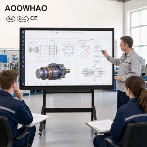 65 75 86 Inch 4K Interactive Board Interactive Flat Panel Display for School Office Conference and Online Education
