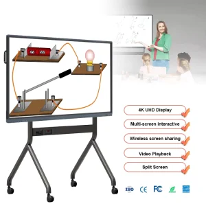 65 75 86 Inch 4K Interactive Smart Whiteboard Pen Finger Touch Screen Interactive Panel Digital Smart Board for School Teaching