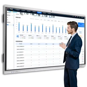65 75 86 Inch 4K LCD Wall Mounted Smart Teaching Board Android 15 16 EDLA Cert Interactive Whiteboard Touch Screen for School