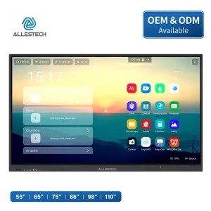 65 75 86 Inch 4K UHD Interactive Whiteboard Smart Board for School Classroom Digital Learning Factory Price