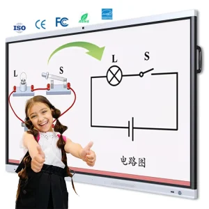 65 75 86 Inch AI Smart Board 4K UHD Interactive Flat Panel for Business Office Work Teaching School Intelligent Classroom