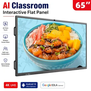 65 75 86 Inch Classroom Digital Display Whiteboard LCD Touch Screen Interactive Smart Board for School University