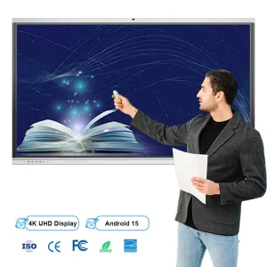 65 75 86 Inch Interactive Smart Whiteboard windows & Android for Office Meeting 4K UHD Smart Board for Intelligent Classroom