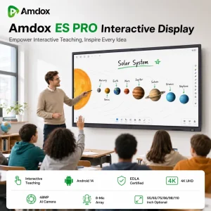 65/75/86 Inch Smart Meeting Board 4K Interactive Whiteboard with 48MP AI Camera 8 Mics Wireless Casting
