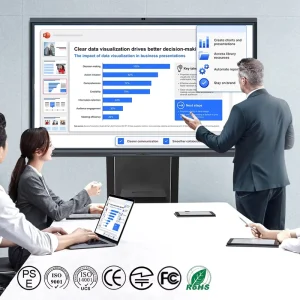 65 75 98 Inch Digital 4K Multi Function Office Display Touch Screen Flat Panel Interactive Whiteboard Smart Board