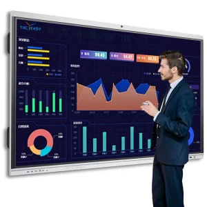 65 75 Inch 4K 60Hz Android Smart Interactive Flat Panel 40 Point Touch Screen Digital Whiteboard Conference Office Meeting