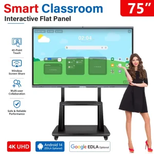 65 85 100 Inch LCD Display Touch Screen 75 Inch Interactive Flat Panel Digital Whiteboard Smart Board for Classroom