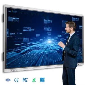 65 86 Inch 4K UHD Interactive Smart Board AI Touch Screen 8GB 128GB Intelligent Display for School Teaching Office Classroom