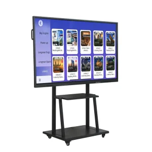 65 Inch 4K LED IR Touch Board Smart Screen Monitor Interactive Whiteboard with 20 Touch Points Android 14 for School Teaching