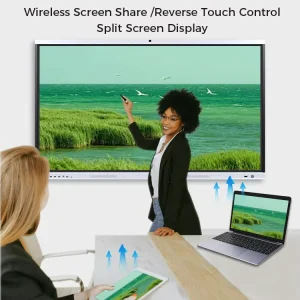 65 Inch Android 8+128G 4k Uhd Smart Whiteboard Education Smart Board with Camera Face Tracking Wall Mount Smart IFPD in Stock