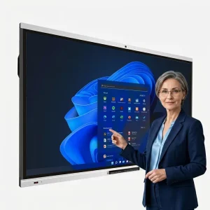 65 Inch Interactive Screen Conference Room 4K LED Smart Board Capacitive Wireless Cast Annotation Office OEM