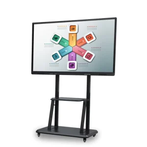 65 Inch Interactive Whiteboard Infrared Touch Interactive Flat Panel Display 4K Smart Board for Classroom Education Meeting Room