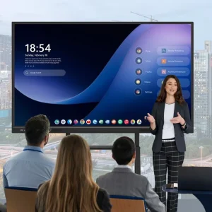 65 Inch Multi Functional Smart Electronic Whiteboard Screen with 20 Point IR Touch and Aluminum Alloy Frame for Teaching Meeting