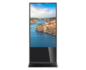 65Inch Vertical Floor Standing Infrared Touch LCD Display Advertising Machine for Shopping Mall and Airport Use HD Player