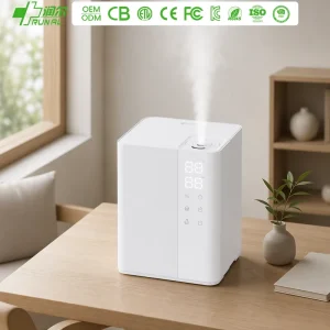6L Boiling Water Type Warm Mist Plastic Tabletop App Remote Control Quiet Ultrasonic Negative Ion Timing Humidifier