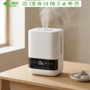6L Tank Black Led Light Warm Mist Smart Wifi App Control Ultrasonic Humidifier With Kc Ce Rohs
