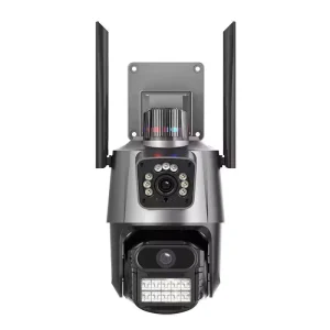 6MP Dual Lens Ptz Camera Outdoor 2-Way Audio Smart Home Ai Tracking Motion Detection Monitor Ip Cameras With Wifi