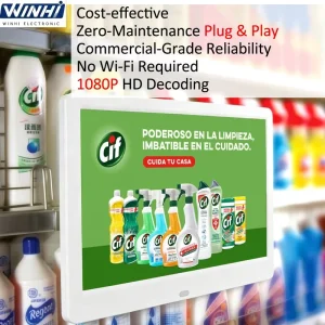 7/10.1/15.6/18.5/21.5″ Commercial Digital Signage IPS LCD Advertising Player Support Vertical & Horizontal Screen Rotation