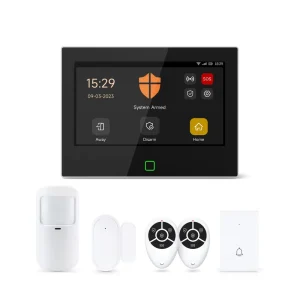 7 Inch IPC Full color Display Tuya Smart WiFi 4G GSM Home Alarm System Kit for Anti theft Protection PST-H700-4GEU