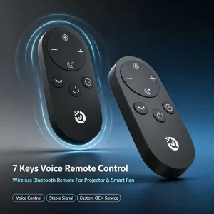 7 Keys Voice Activated Wireless Remote Controller Smart Ceiling Fan Remote Control OEM ODM Custom
