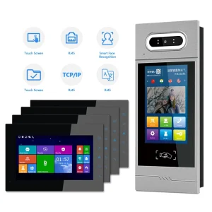 7″ Touch Screen Ip Vdp Multi Function Ip Video Intercom Tcp Video Door Phone Intercom Ip Poe Video Door Bell With Monitor