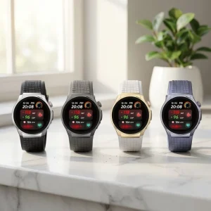 7-day Battery Life, Exercise and Fitness Monitoring, Physical Health Data, Smart Watch, AI Voice Assistant+Bluetooth Call Watch