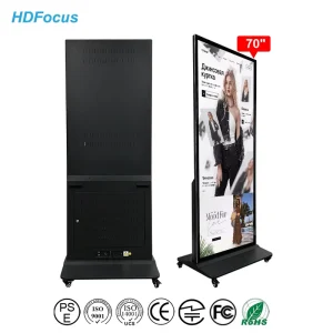 70 Inch Seamless Full Screen 10 Point Touch Digital Signage 4K UHD Smart Android WiFi Interactive Advertising Kiosk Display