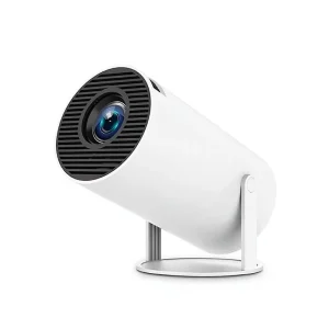 720P LCD Smart Projector Android 11 WiFi 6 150 ANSI Lumens 360 Degree Flip Portable Mini Home Theater Projector