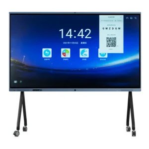 75 110 Inch 4K Smart Interactive LCD Whiteboard Digital Signage Screen Teaching Conference WiFi Floor Stand Elevator Flat Panel