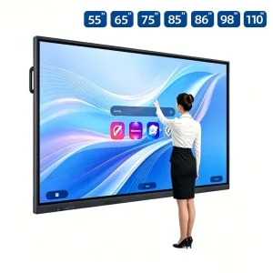 75 85 86 98 110 Inch Pen Finger Touch Interactive Board 4k Lcd Digital Smart Boards for Schools Teaching Flat Panel