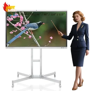 75 85 Inch Android 15 16 Lab White Board 4K LCD Touch Screen Interactive Board Education Teaching Board Digital Whiteboard