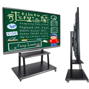75 Inch 4K Android Windows Interactive Whiteboard with 20 Point Touch LCD Display