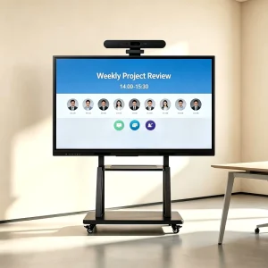 75 Inch 4K Electronic Whiteboard Interactive Flat Panel with Multi-Touch Screen for Schools Training & Conferences