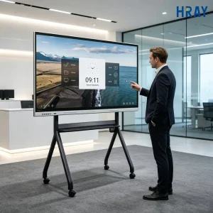 75 Inch 4K Interactive Smart Conference Display for Office Training Online Meeting Wireless Screen Cast Support OEM ODM
