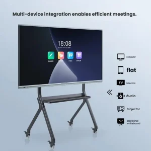 75 Inch 4K Smart Interactive Whiteboard 20 Touch Points Android Windows OS 4mm Anti Glare Glass Intel Core I3 I5 I7 4GB RAM 32GB