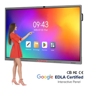 75 Inch 4K UHD Smart Interactive Display LCD Touch Screen Flat Panel Whiteboard Pizarra Inteligente for Classroom School