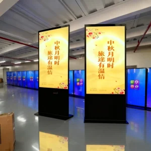 75 Inch Full Color Vertical LED Cabinet Advertising Display Screen Android Smart Floor standing Promotion Screen with SDK