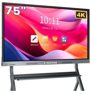 75 Inch Interactive Digital Whiteboard 4K LCD Display Touch Screen Smart Board OEM ODM for Classroom Office
