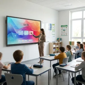 75 Inch Interactive Smart Board 4K Infrared Touch Screen Whiteboard for Classroom Teaching and Office Meeting Digital Board