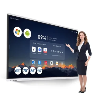 75 Inch Interactive Whiteboard LCD 4K Ai Assistant All in One Smart Digital Board for Teaching