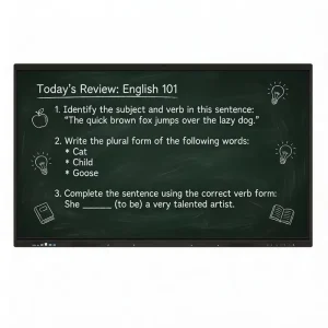 75 Inch Interactive Whiteboard Smart Board Digital Whiteboard 4K Touch Screen LCD Display for Education Equipment