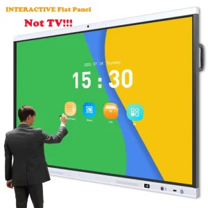 75 Inch Interactive Whiteboard With Eshare Screen Digital Interactive Flat Panels AI Teaching Board for School and Conference