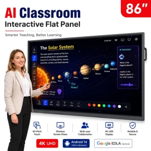 75 Inch Smart LCD Interactive Whiteboard Multi Touch Screen Meeting Rooms and Digital Interactive Displays